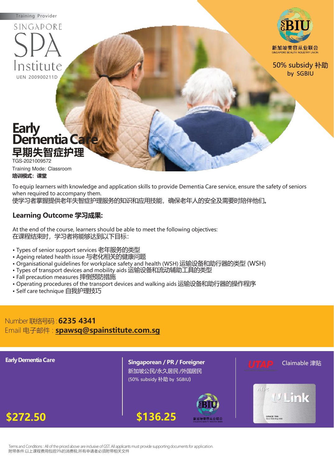 Official Early Dementia Care brochure